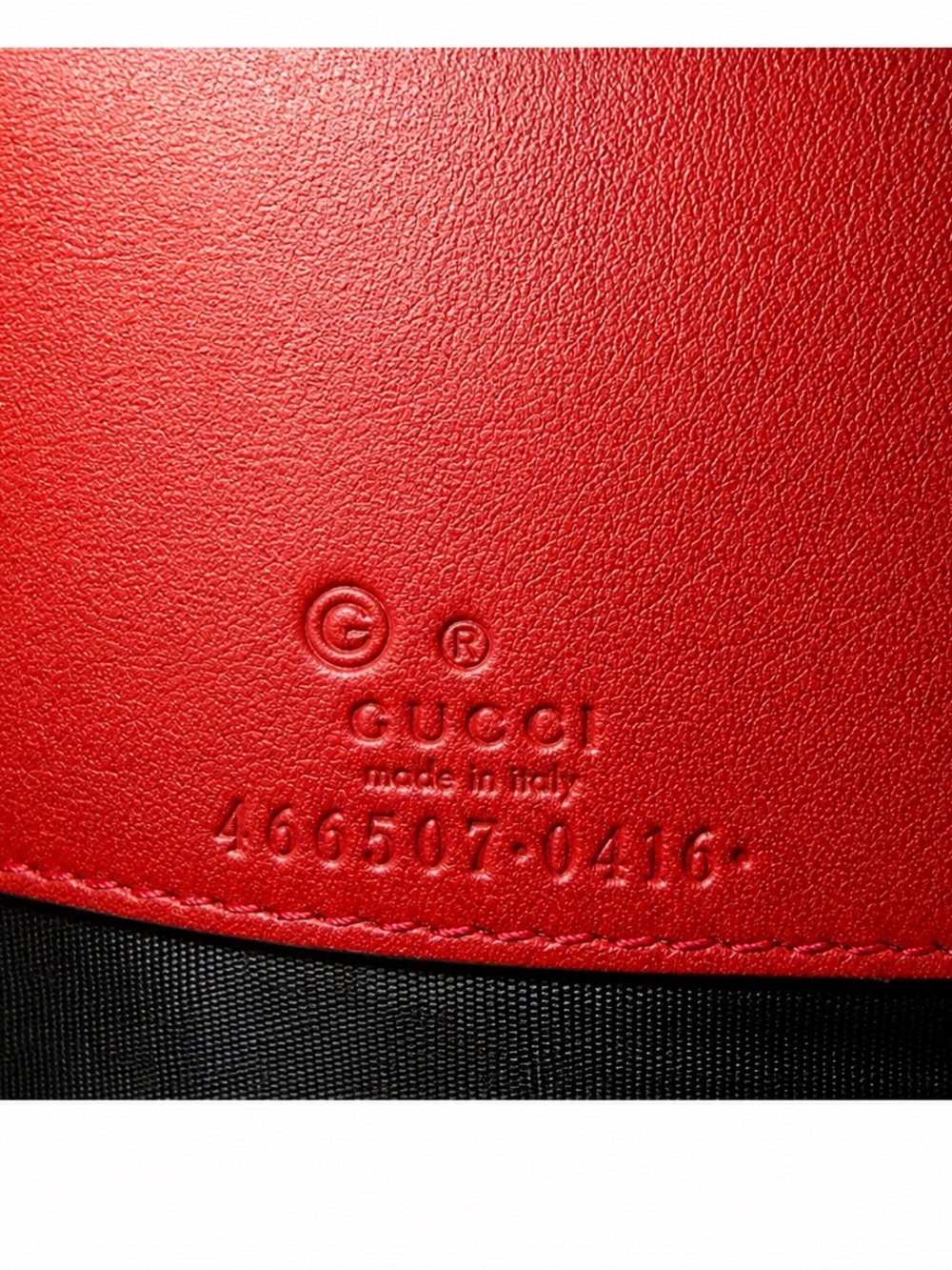Gucci Microguccissima Leather Crossbody Wallet Bag (RED ROSSO) - Picture 5 of 11
